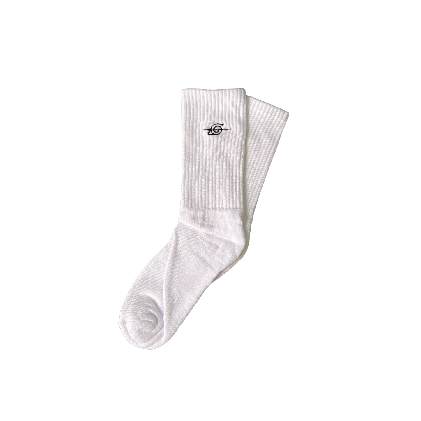 Hidden Leaf Embroidered Sock