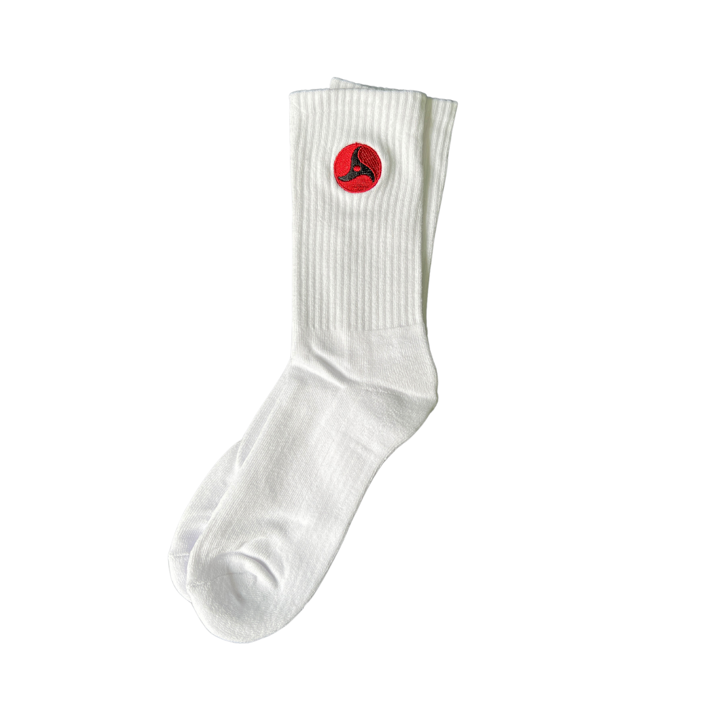 Mangekyou Embroidered Sock